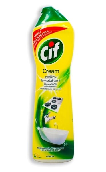 CIF Lemon 540 ml , krēmveida tīrīšanas līdzeklis ar citronu aromātu